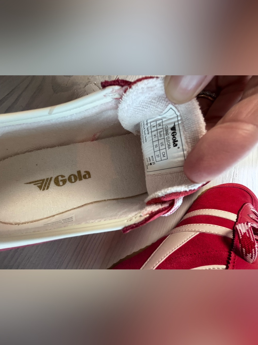 Gola Women's Cleora Sneakers Coral Size 10 - Picture 5 of 5